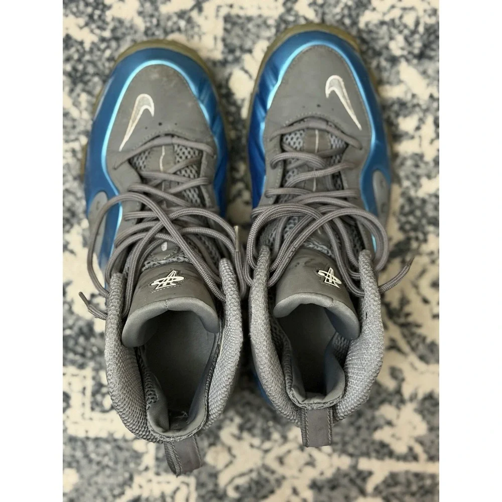 Nike Zoom Rookie Men's Dynamic Blue Gray Mid Top Sneaker 472688-402 Size 9.5